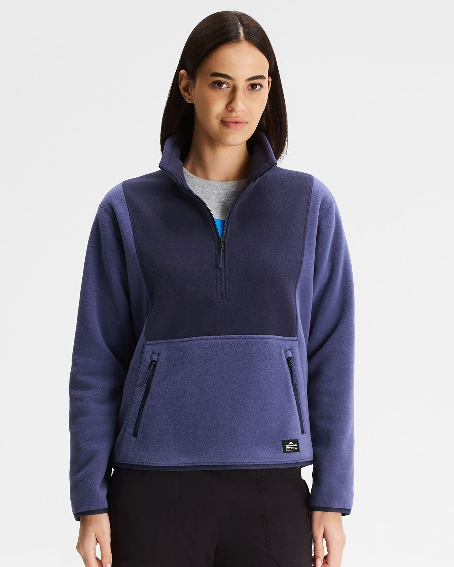 Retro Ridge 200 Women's PrimaLoft Pullover Jacket - Dark Horizon/Horizon Line - Warm Winter Fleece for Outdoor Hiking & Casual Wear