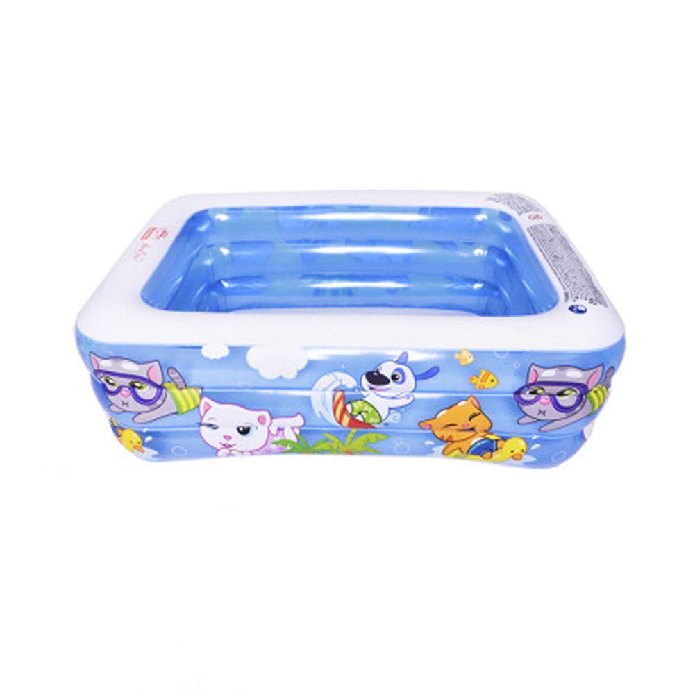 **Inflatable Swimming Pool for Adults & Kids - Heavy Duty PVC, Rectangular Above Ground Pool (200x150x60cm) - Thickened & Abrasion Resistant for 1-8 People - Perfect for Garden, Lawn, Backyard, Outdoor Fun & Summer Parties**