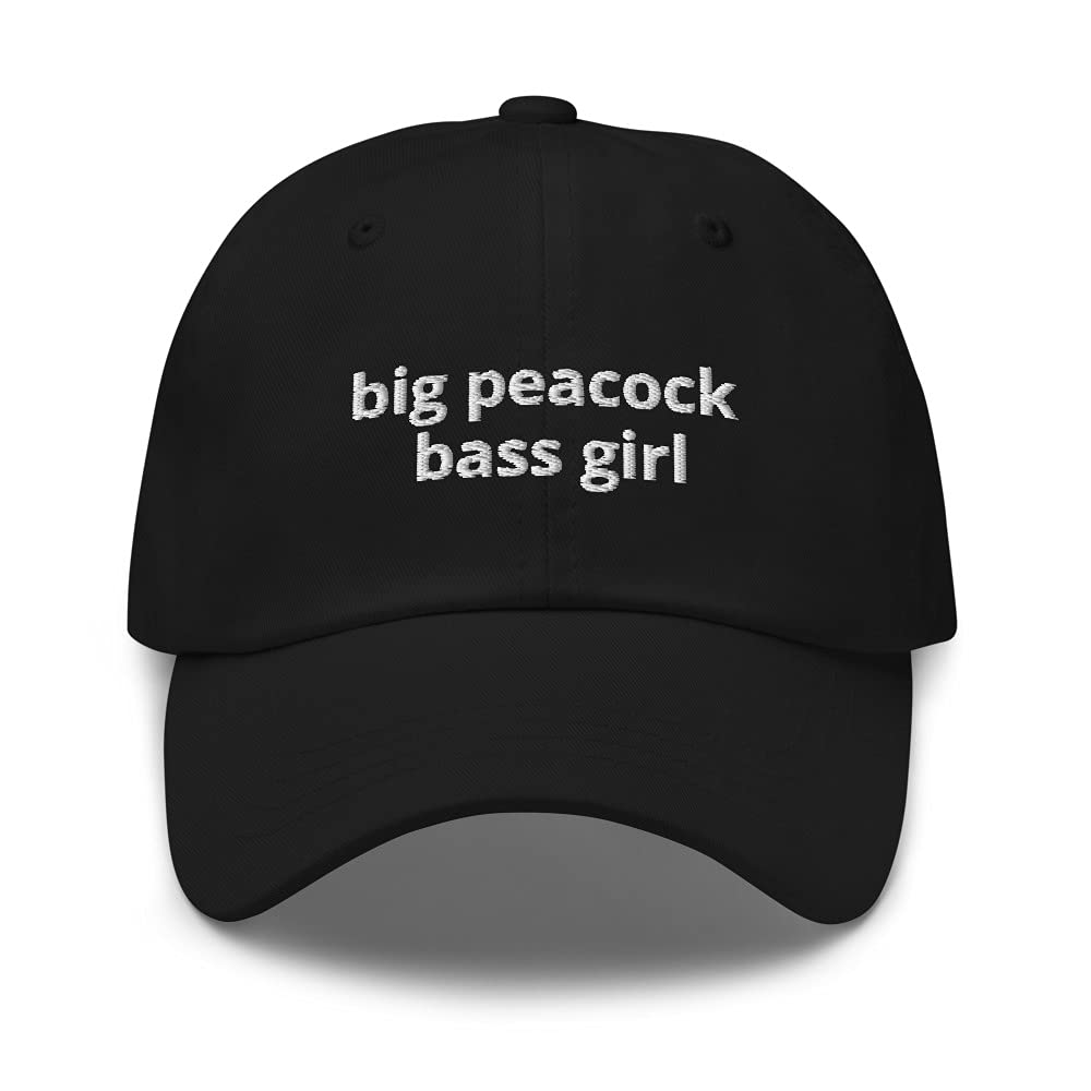 Big Peacock Bass Girl™ Dad Hat - Adjustable Baseball Cap for Fishing & Outdoor Enthusiasts - Perfect for Fishing Trips, Hiking, and Casual Wear