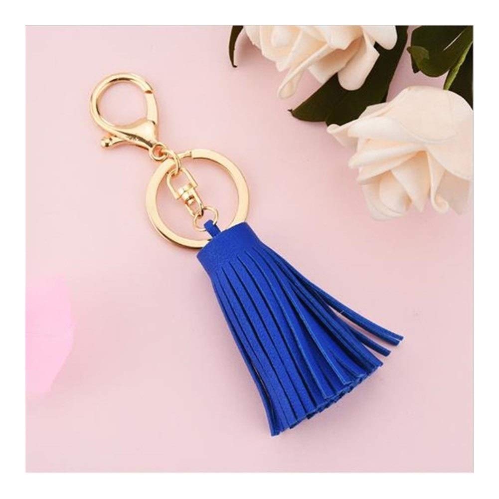Personalized Leather Keychain with Long Tassel - 6cm Custom Key Ring for Women, Fashion Car Bag Pendant, Unique Jewelry Gift for Friends & Girls (Gold/Black/Red) - Perfect for Key Organization, Purse Accessory & Thoughtful Birthday Present