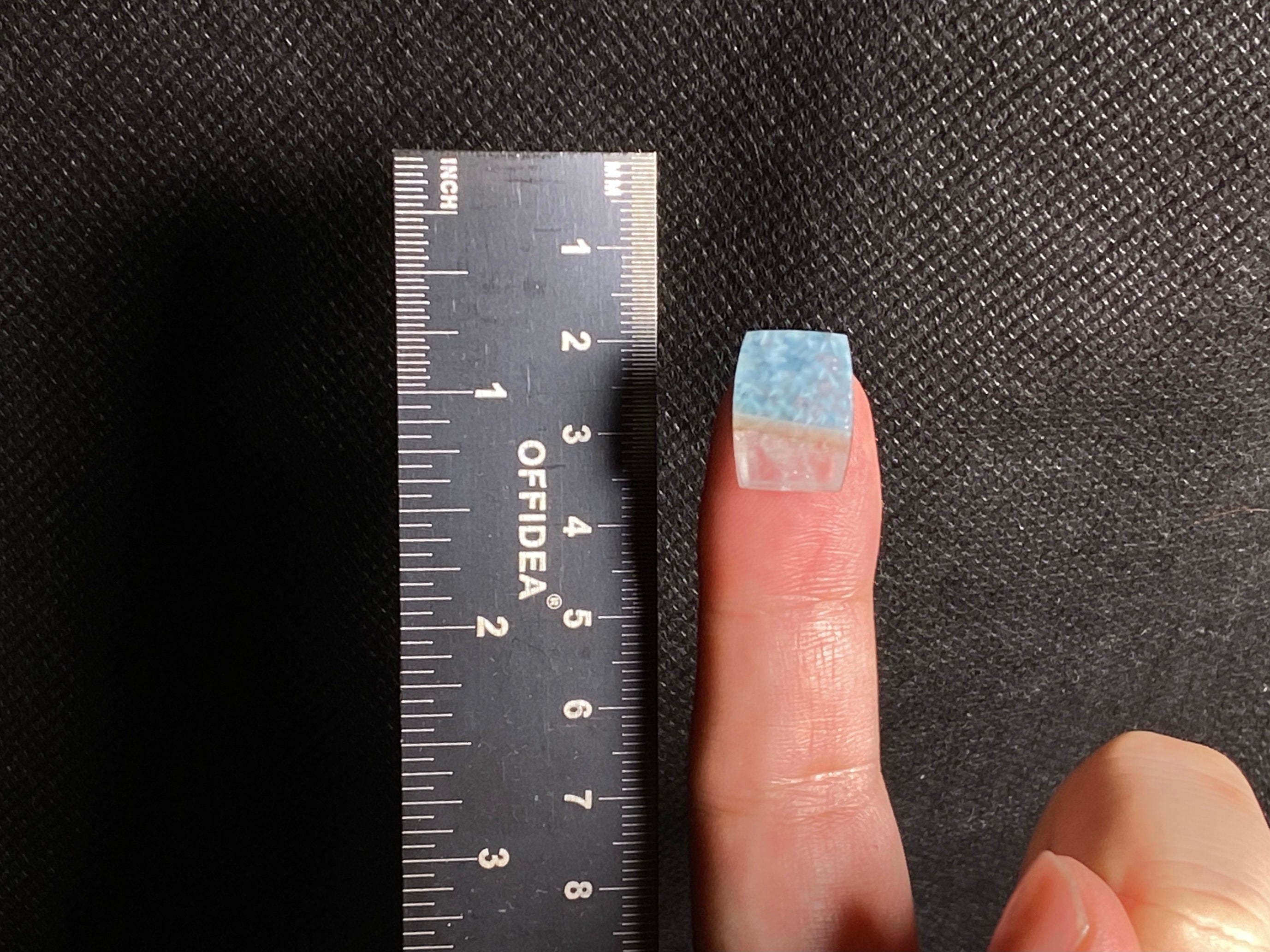 GILALITE Cabochon | Medusa Paraiba Quartz Bicolor Rectangle Gemstone for Jewelry Making (43954) - Perfect for Necklaces, Rings & DIY Craft Projects