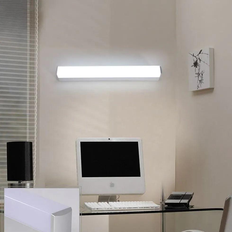 Modern Rectangular LED Bathroom Wall Light - Energy Efficient White Light for Vanity Mirror & Shower - Perfect for Home, Hotel, Spa & Salon Lighting