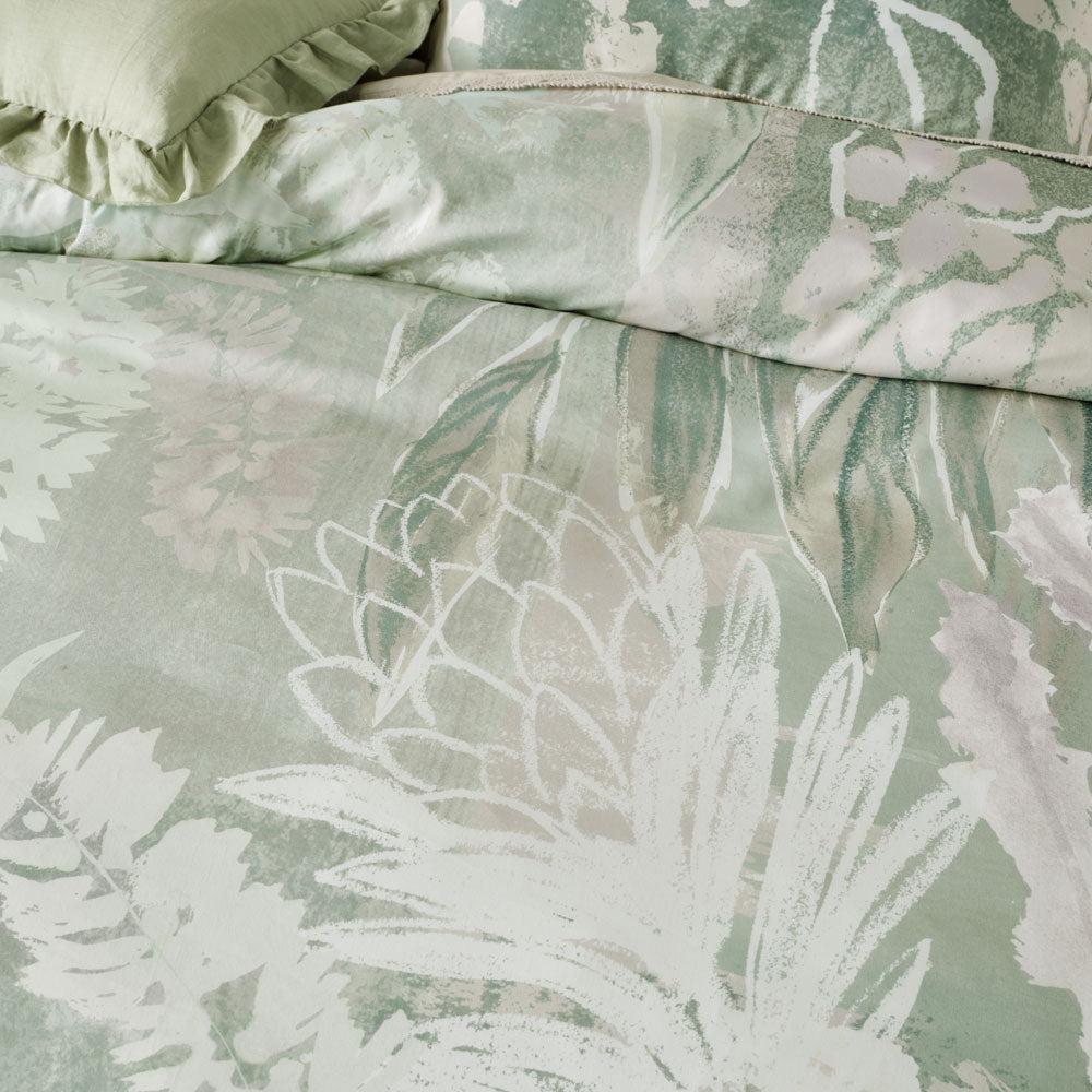Linen House Esperance Leaf Quilt Cover Set - Soft Breathable Bedding for Cozy Sleep & Home Decor