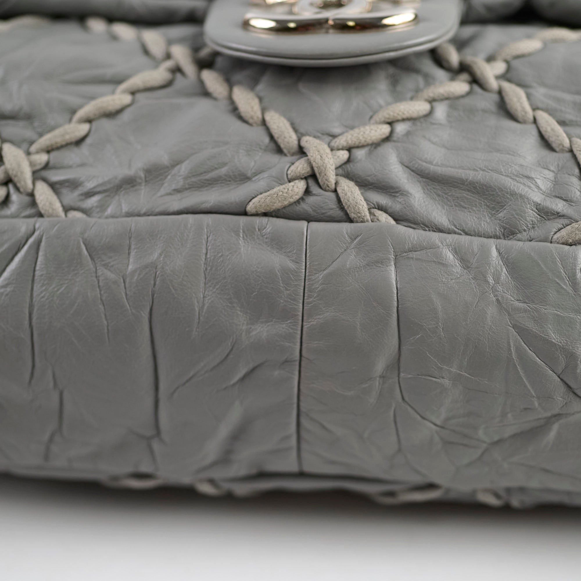Chanel Quilted Flap Bag Grey - Luxury Designer Handbag for Women, Perfect for Parties, Dating & Everyday Use