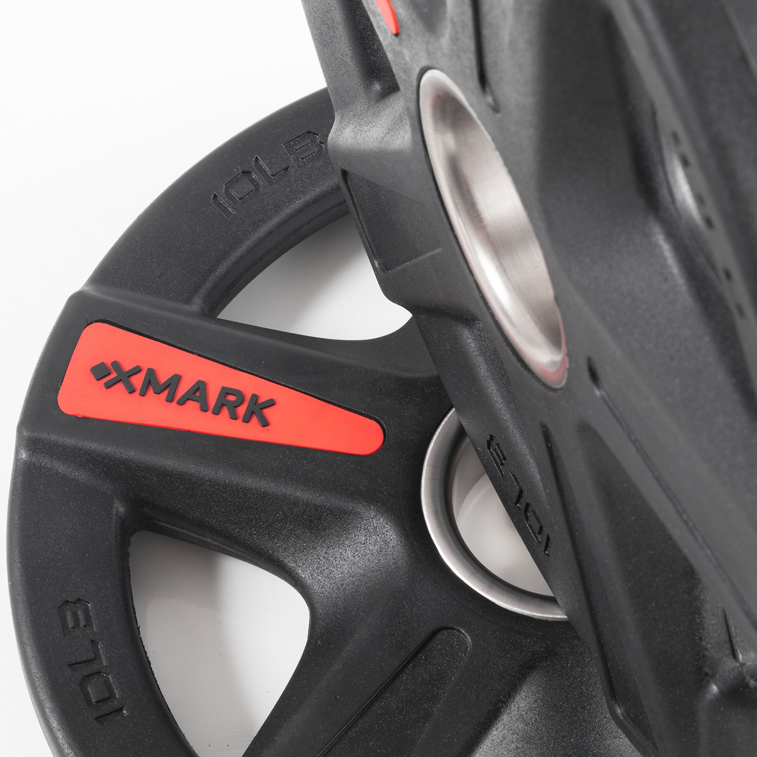 XMARK TEXAS STAR Olympic Weight Plates Set - 255LB Home Gym Equipment for Barbell Weightlifting & Strength Training - Perfect for CrossFit, Powerlifting & Home Workouts