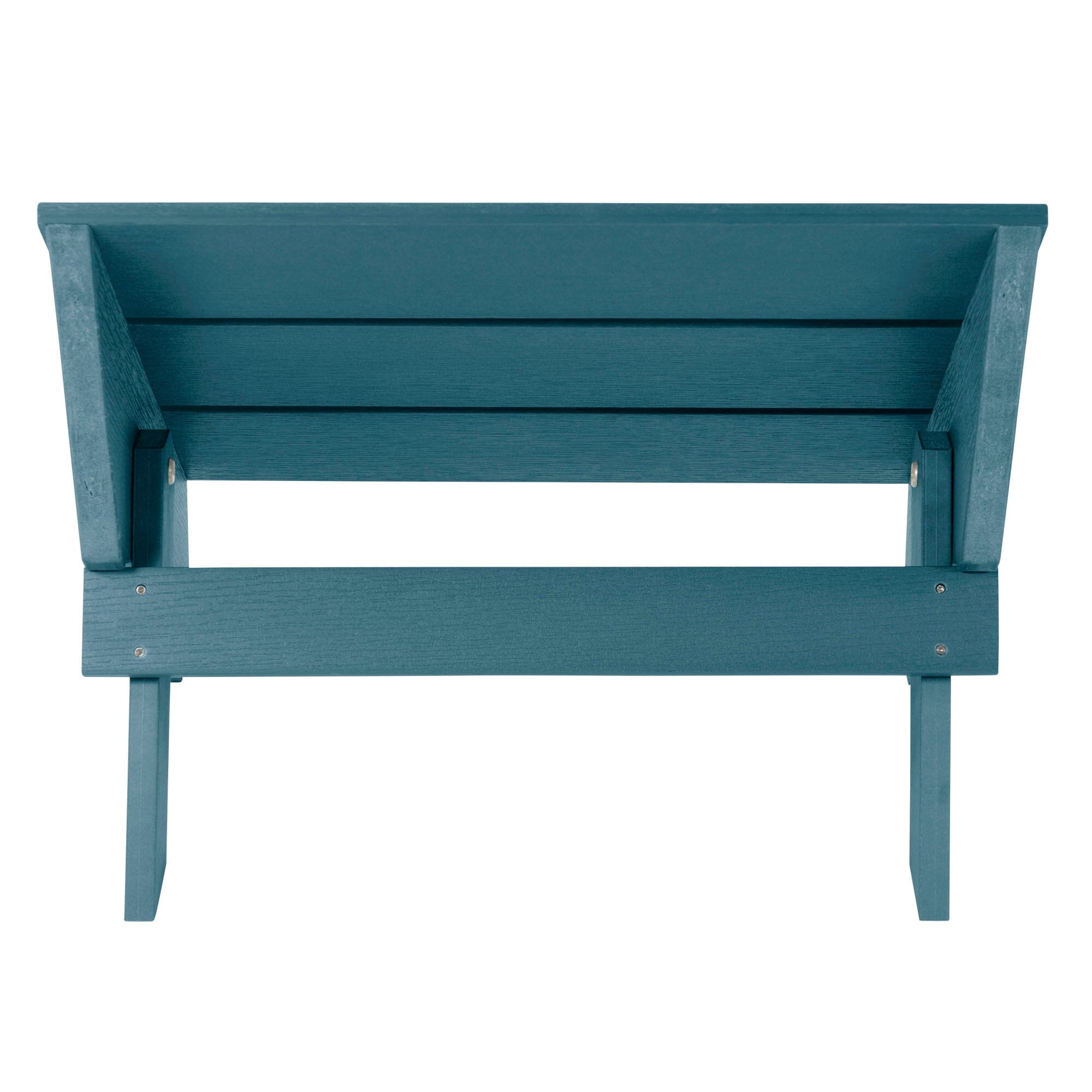 Italica Modern Adirondack Ottoman - Outdoor Patio Furniture, Waterproof & Weather-Resistant, Comfortable Footrest for Garden, Deck, Poolside Relaxation