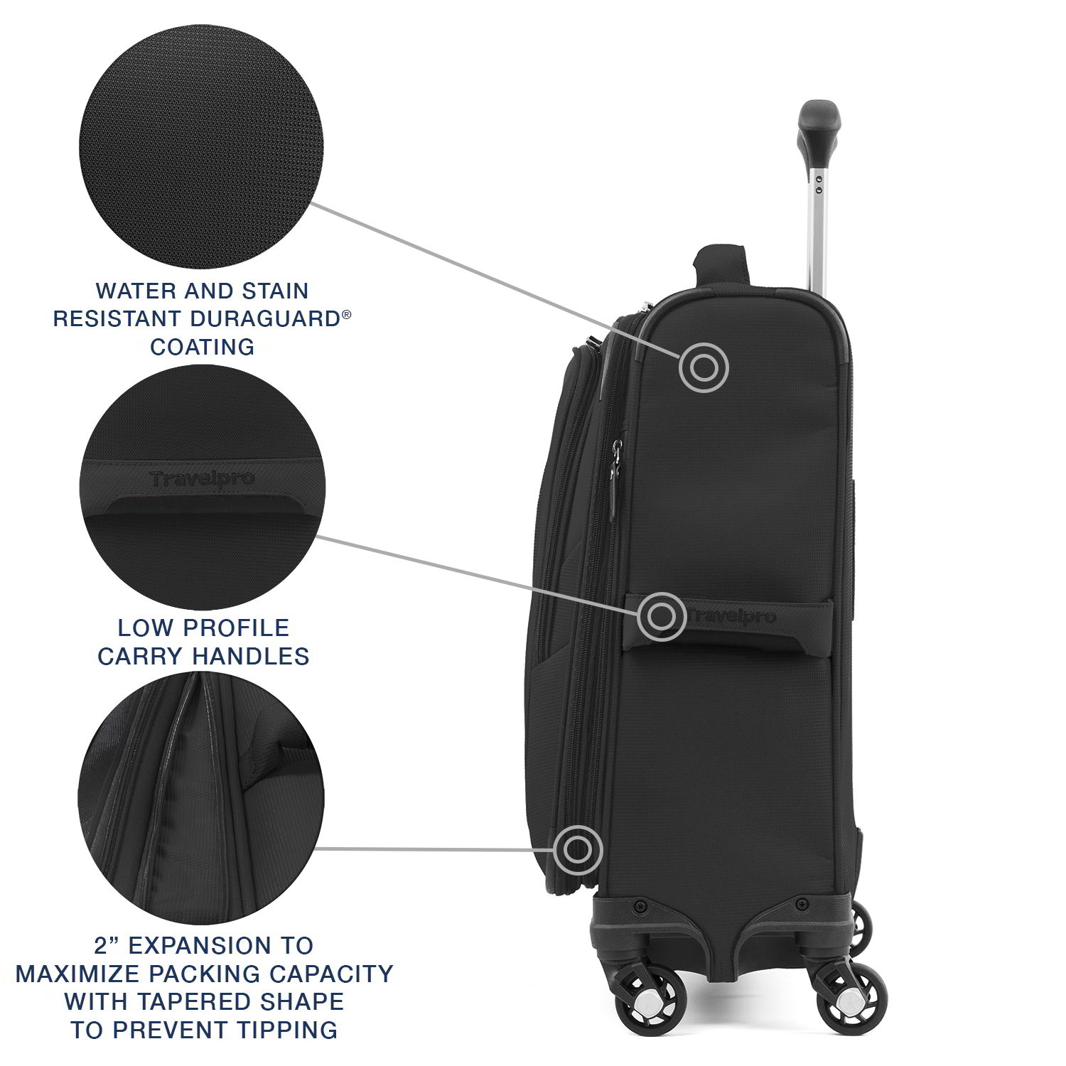 Travelpro Maxlite 5 Lightweight Expandable Carry-On Spinner Luggage - Perfect for International Travel & Business Trips