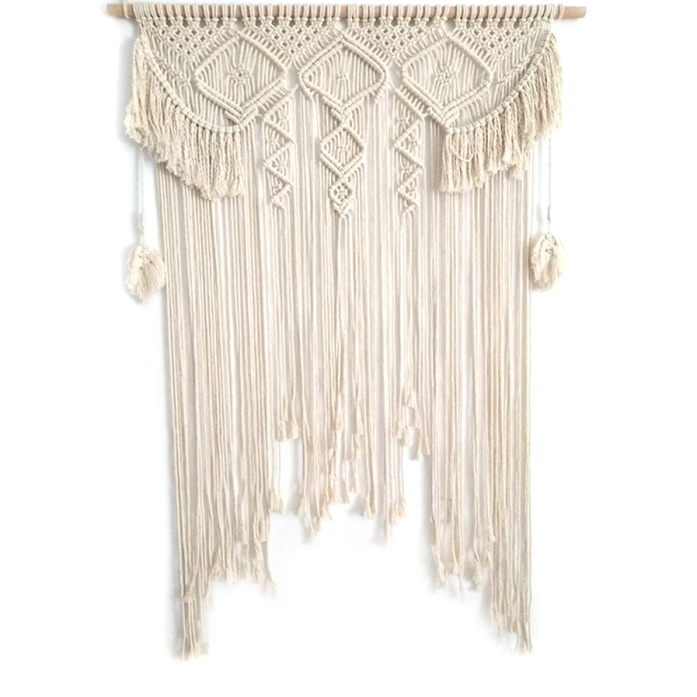 Hand-Woven Bohemian Tapestry Wall Hanging - 59x79 Inch Cotton Woven Wall Decor for Living Room, Bedroom & Wedding Backdrop | Perfect for Boho Home Decor, Party Decorations & Photo Booth Backgrounds