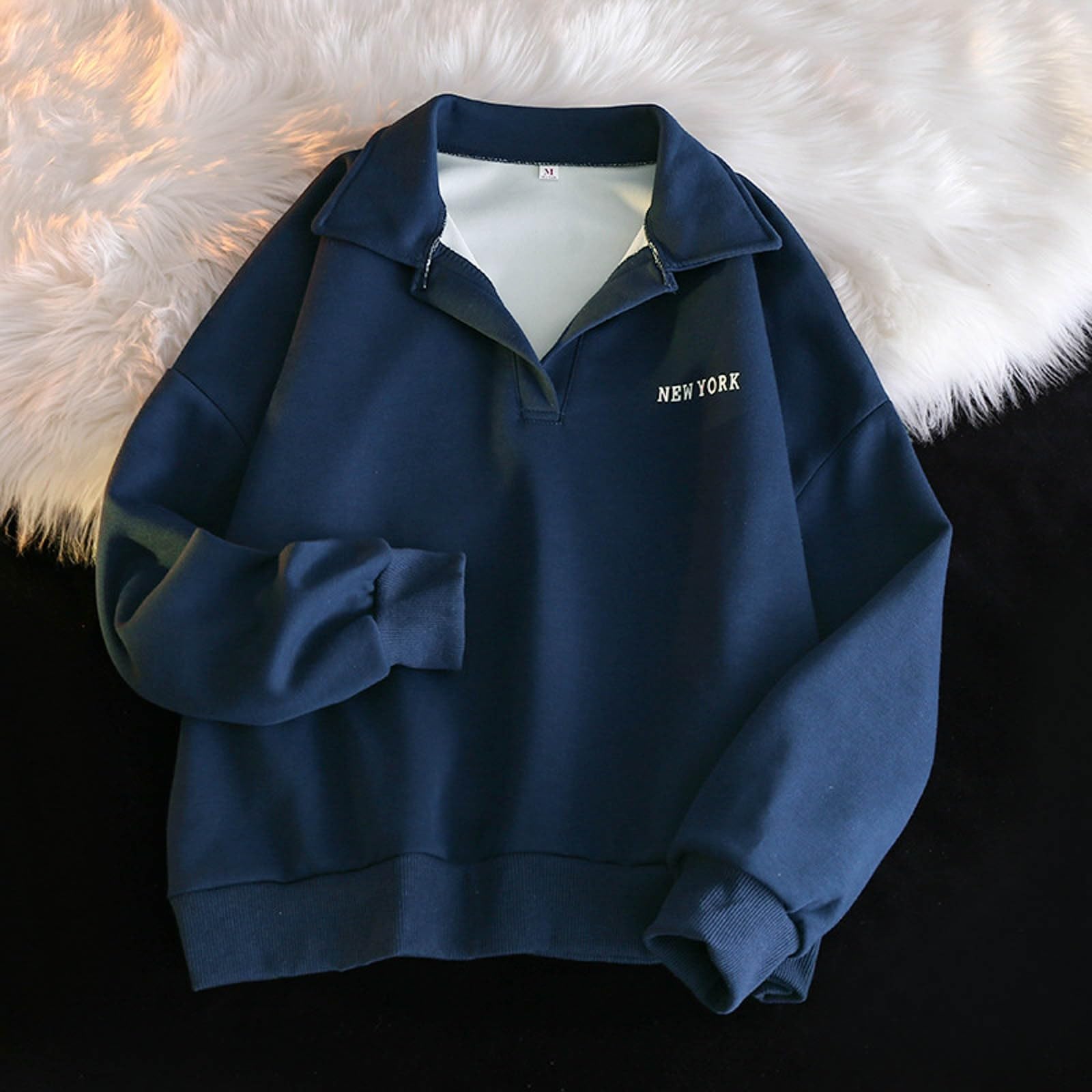 Women's Preppy Collared Henley Tops & Oversized Sweatshirts - Long Sleeve Fashion 2024 - Trendy Preppy Clothes for Teen Girls - Perfect for School, Casual Outfits & Fall Layering