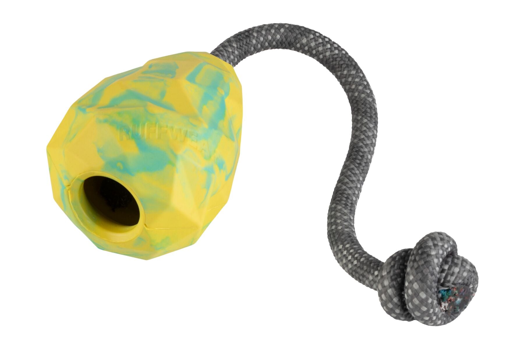 Huck A Cone® Amarillo Fosfo (Lichen Green) Tug Toy for Dogs - Durable Interactive Play Fetch Toy for Pets - Perfect for Outdoor Play, Training & Bonding with Your Dog