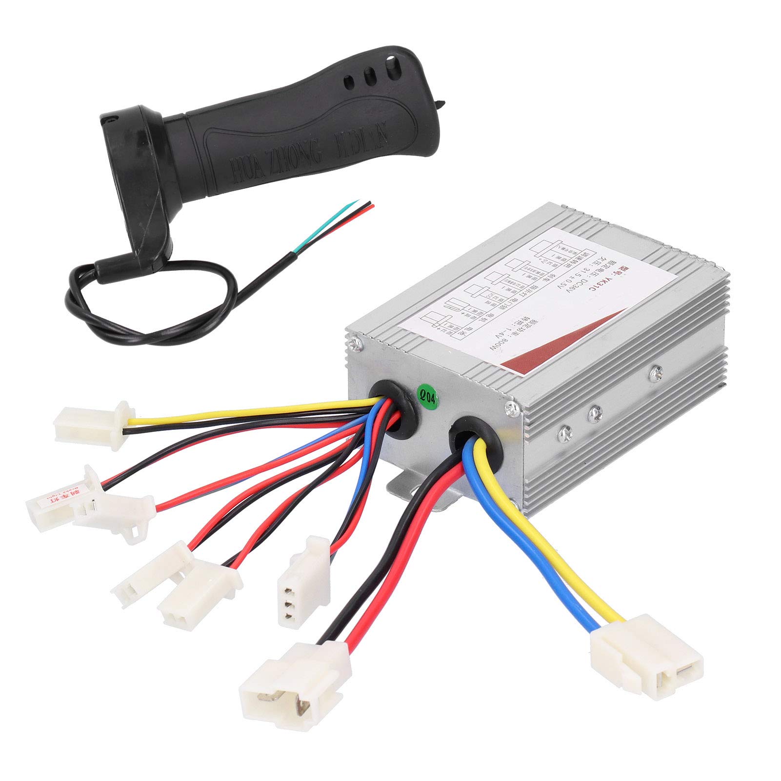 36V 800W Brushed Scooter Controller Kit with Short Cable Throttle Grip - Compatible with Electric Bicycles & Scooters - Perfect for DIY Modifications & Upgrades (Ideal for Commuting, Off-Road Adventures & Performance Enhancements)