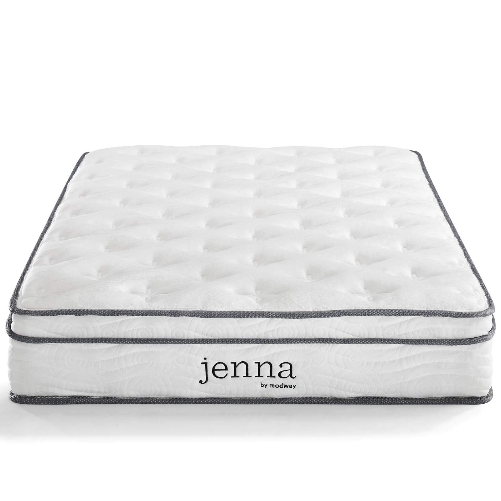Contemporary Modern Urban Designer Queen Size Bedroom Mattress - White Fabric for Stylish Home Decor & Comfortable Sleep