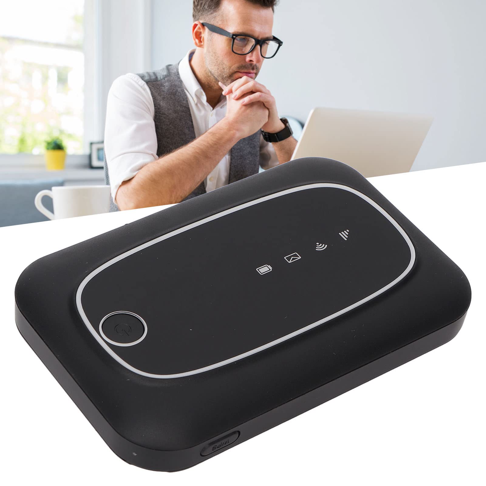 Zyyini 4G LTE Portable WiFi Hotspot Device - 300Mbps High Speed Mobile Router with SIM Card Slot for Smartphones, Laptops, Tablets & Desktops | Perfect for Travel, Remote Work & Online Learning