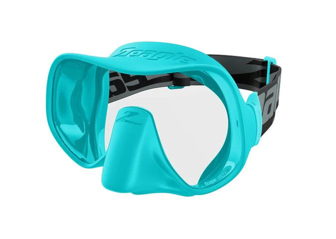 Zeagle Scope Mono Diving Mask - Premium Single Lens Snorkeling & Scuba Mask for Adults - Perfect for Underwater Exploration, Spearfishing, and Marine Life Observation