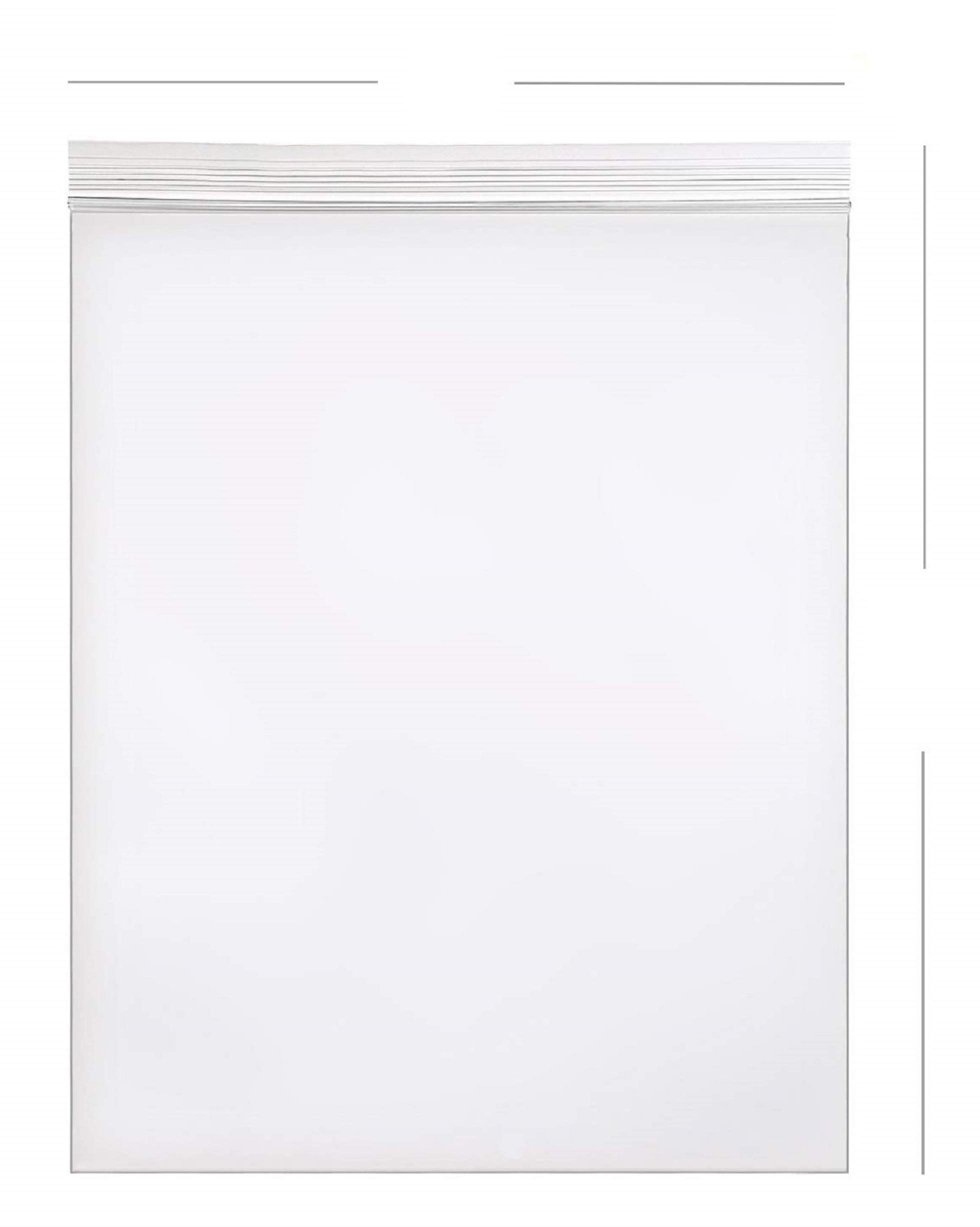 500-Pcs 20x24 Inch Clear Reclosable Plastic Bags - 2 MIL Thick Heavy Duty Zipper Storage Bags for Food, Jewelry, Crafts & Organizing - Self Sealing Airtight Resealable Poly Bags for Home, Office & Retail Use