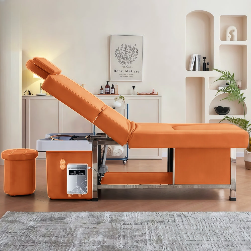 Orange with Ceramic Basin