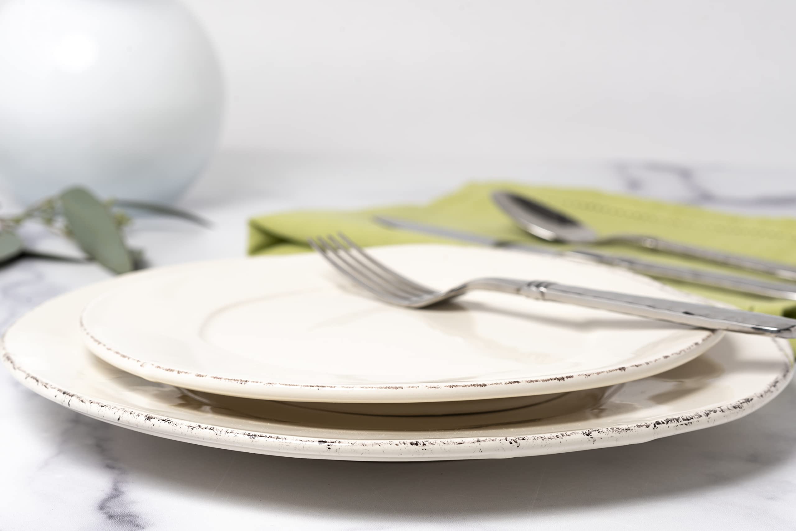 Vietri Lastra Linen Salad Plates Set of 4 - 8.75