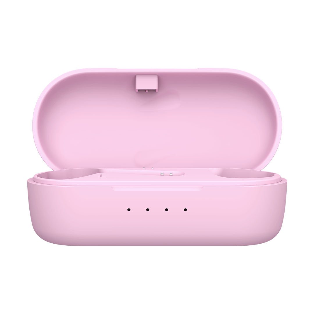Defunc True Basic True Wireless Earbuds - Pink Bluetooth Headphones for Gym, Running & Workout | Noise Cancelling in-Ear Headset for Sports & Travel