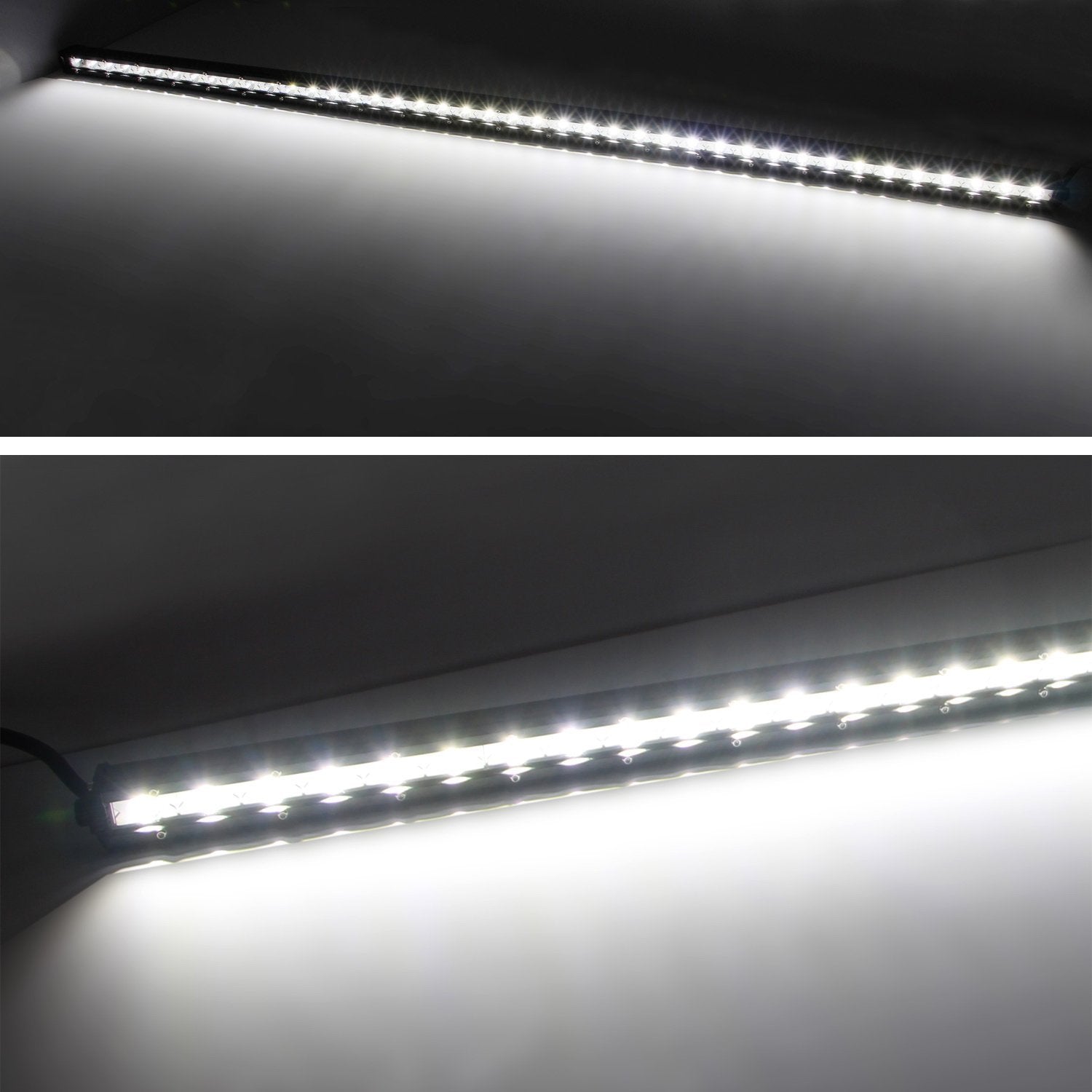 108W 36 LED Light Bar with Hood Scoop Bulge Mounting & Wiring Kit - Compatible with 2014-2021 Toyota Tundra - Perfect for Off-Roading, Night Driving & Truck Customization