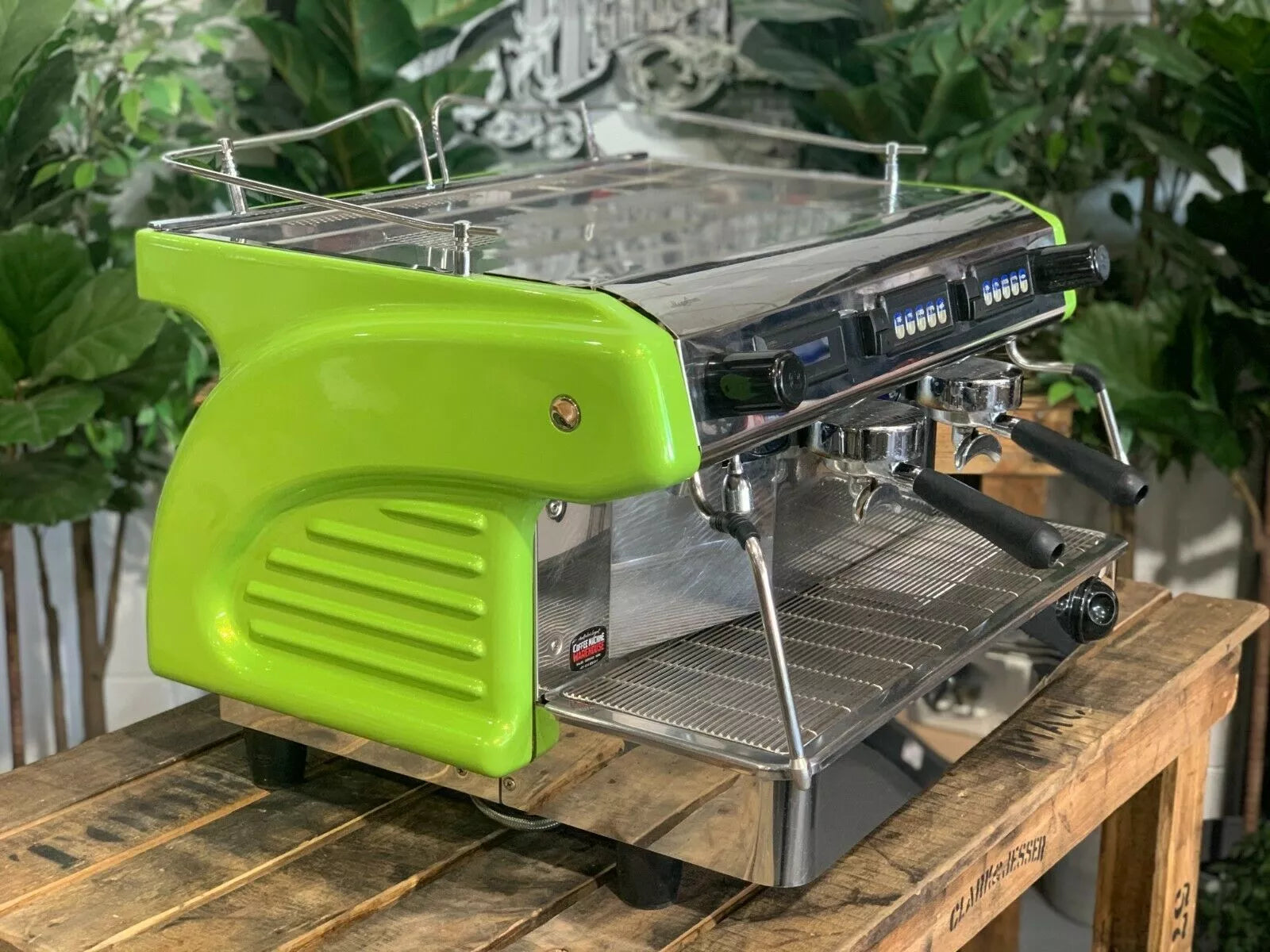 Expobar Ruggero 2 Group Commercial Espresso Machine - Green - Perfect for Cafes, Restaurants, and Coffee Shops