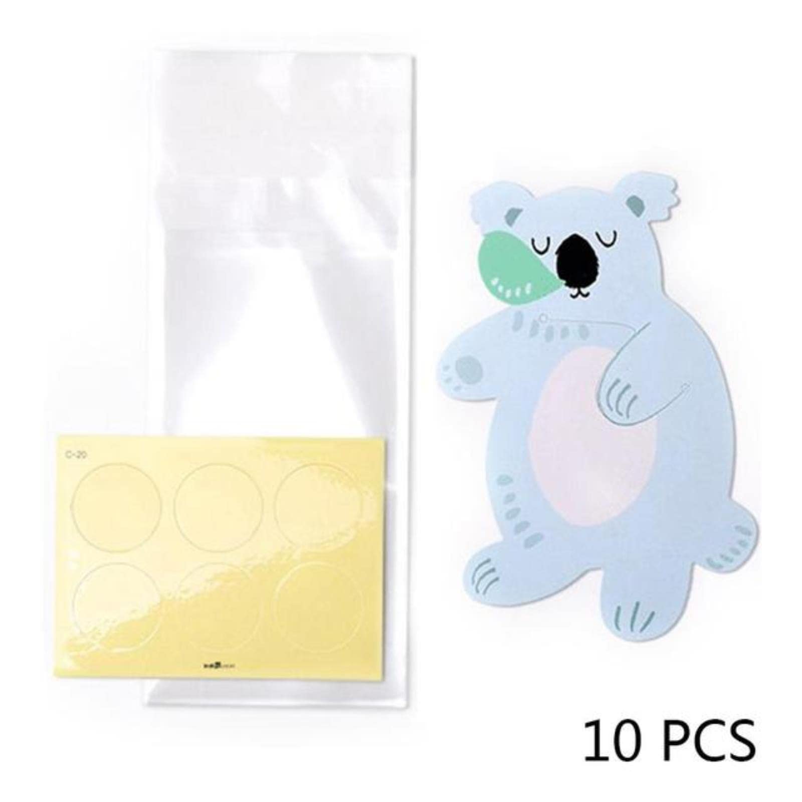 10pcs Cute Rabbit Ear Cookie Bags - Eco-Friendly Gift Bags for Candy, Biscuits, Snacks | Perfect for Baking, Wedding Favors, Baby Showers & Party Decorations | Great for Easter, Birthday Celebrations & Holiday Gifting