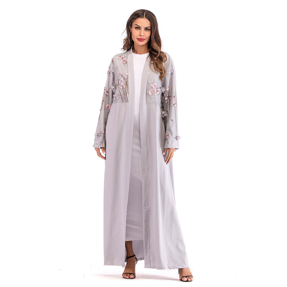 Elegant Mesh Loose Belted Lace Robe for Women - Soft Sheer Kimono Cover Up - Perfect for Bridal Shower, Beach Coverup, and Loungewear