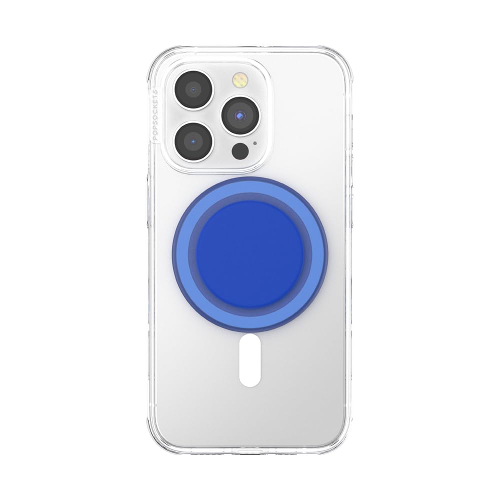 PopSockets MagSafe Phone Grip & Holder - Wireless Charging Compatible, Cobalt Blue Into the Woods Design | Perfect for iPhone 13/14, Everyday Use & Car Mounting
