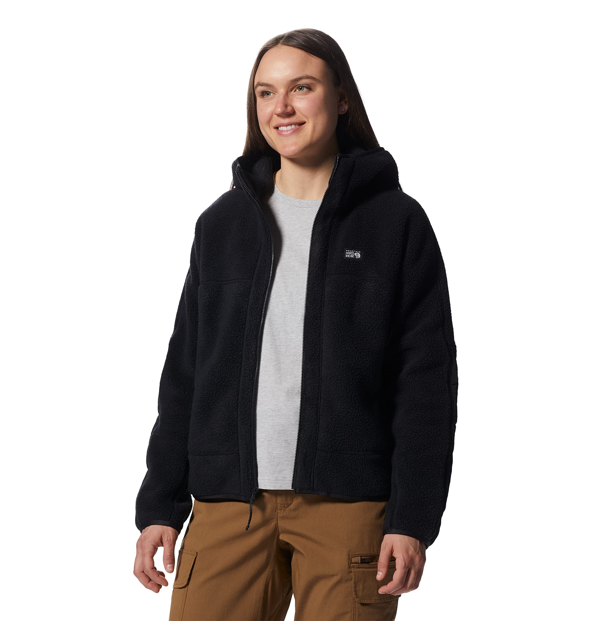 Mountain Hardwear Women's HiCamp Fleece Full Zip Hoody - Lightweight, Warm Jacket for Hiking, Travel, Backpacking & Everyday Wear | Perfect for Outdoor Adventures & Casual Use