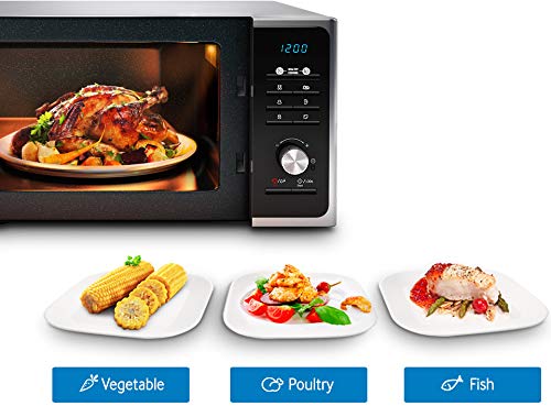 Samsung MS23F301TFK 800W 23L Black Microwave Oven - Compact & Powerful for Small Kitchens, Dorms, Offices & Apartments