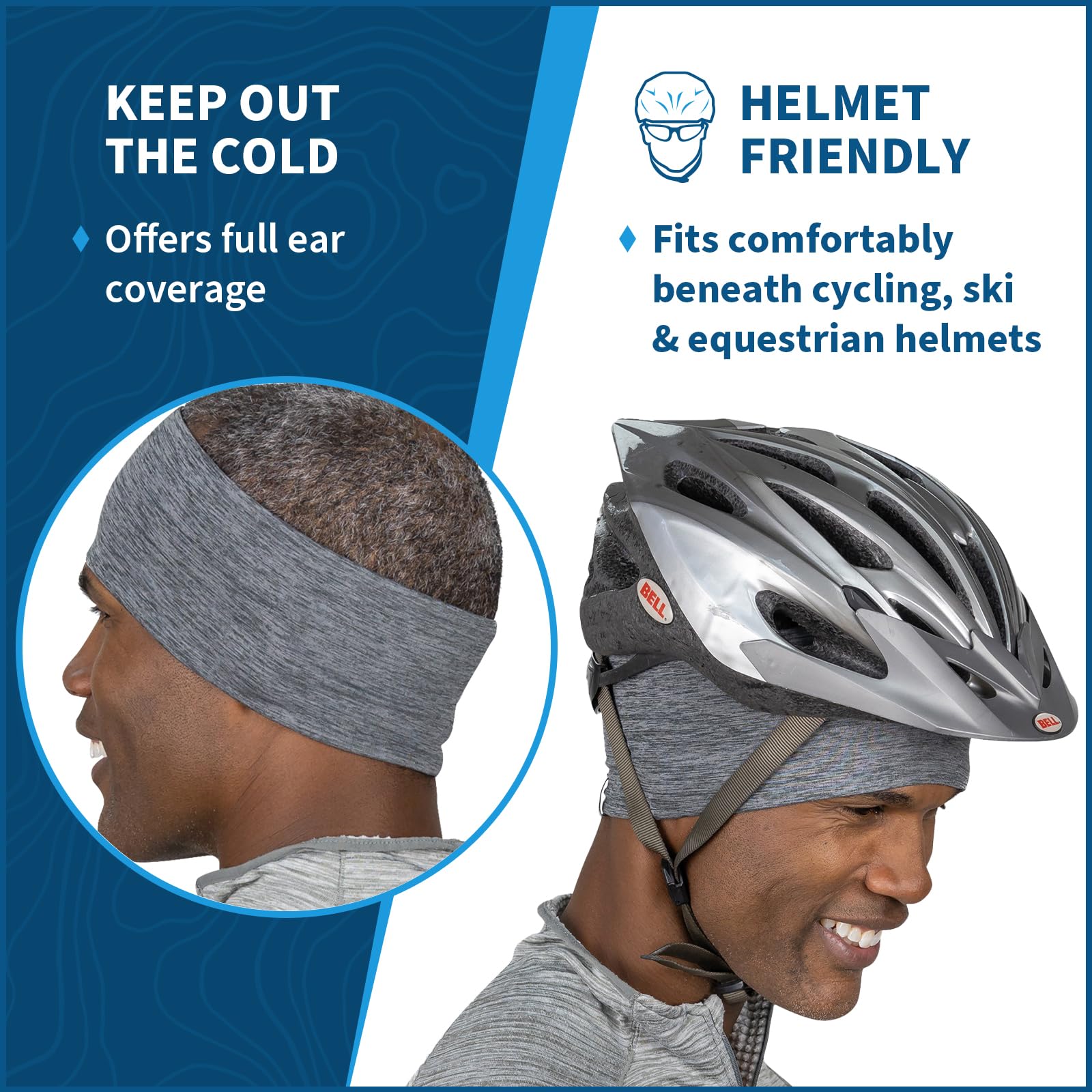TrailHeads Men's Running Headband - Sweat-Wicking Sports Headbands for Jogging, Workouts & Outdoor Activities | Breathable & Comfortable for Men