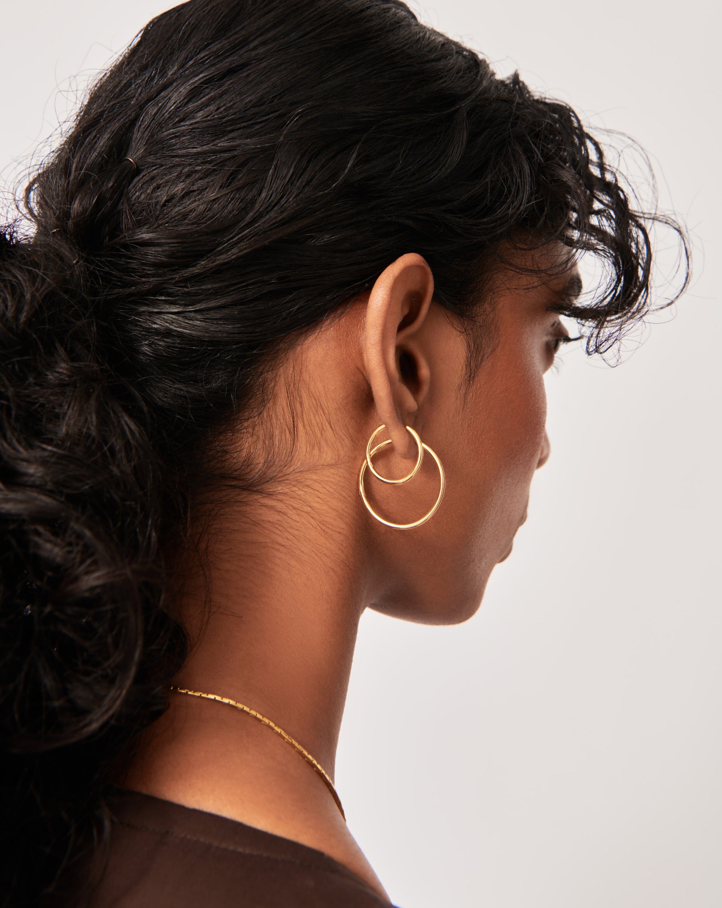 Classic Hoop Earrings for Women - 14K Gold Plated Stainless Steel Dangle Earrings - Trendy Fashion Jewelry Gift for Her - Perfect for Everyday Wear, Parties & Special Occasions