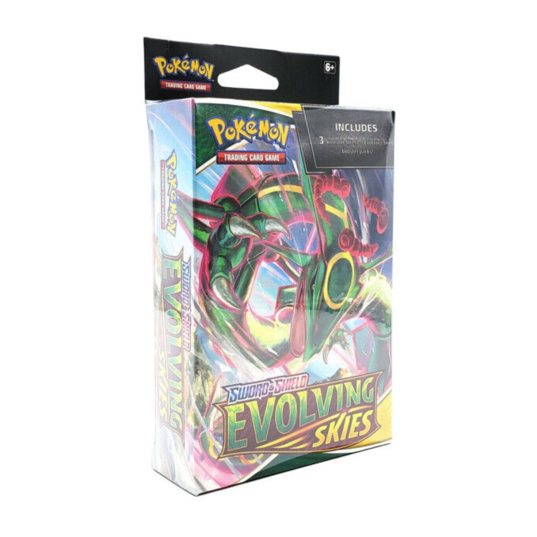 Pokemon Sword & Shield Evolving Skies Booster Pack - 3 Pack Hanger for TCG Collectors | Perfect for Trading Card Battles, Gifts & Display