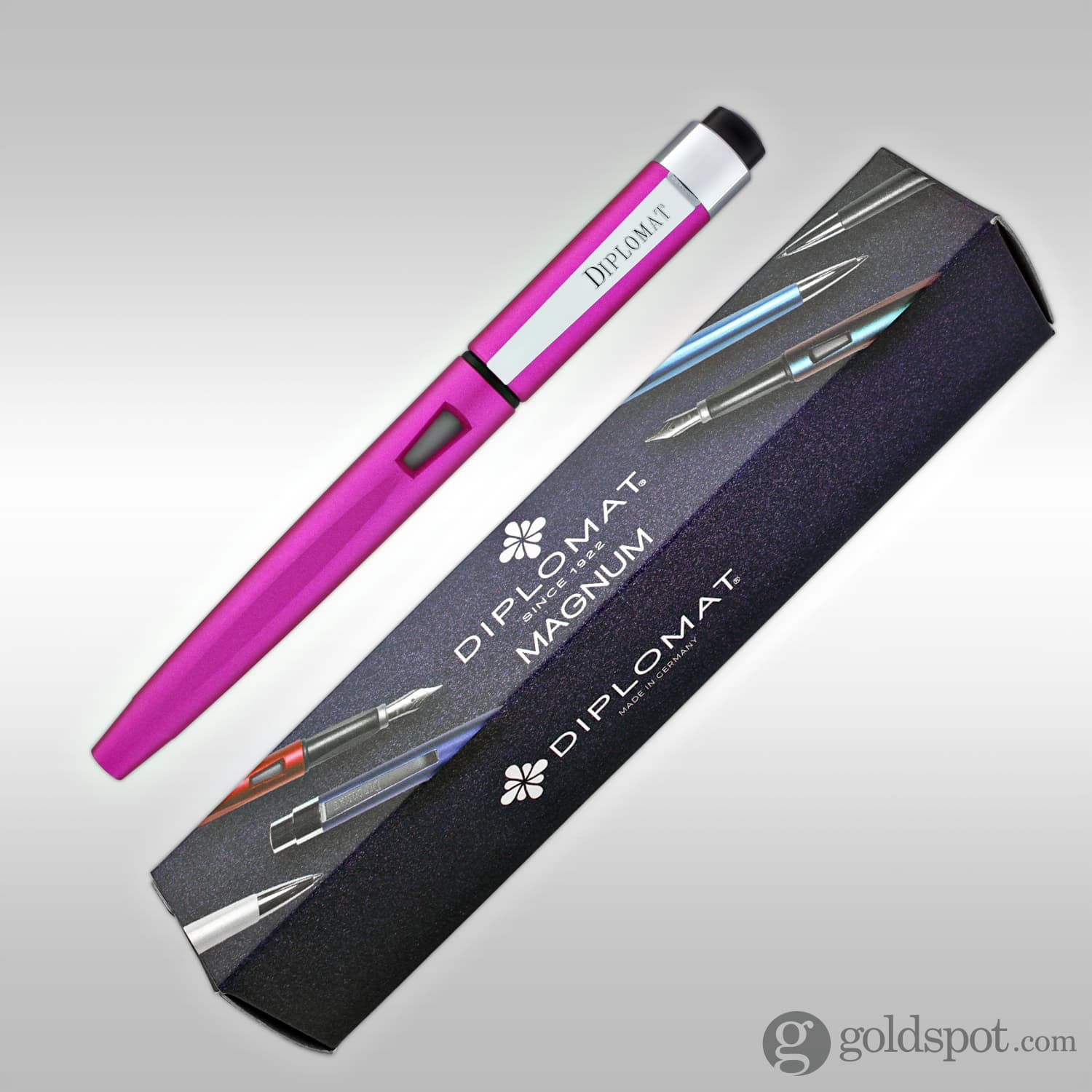 Premium Diplomat Magnum Fountain Pen - Hot Pink Ink for Elegant Writing | Perfect for Calligraphy, Journaling & Gifts