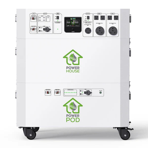 Nature's Generator Powerhouse Platinum Plus WE System - Portable Solar Generator for Home Backup, Camping & Emergency Power Supply | Reliable Off-Grid Energy Solution