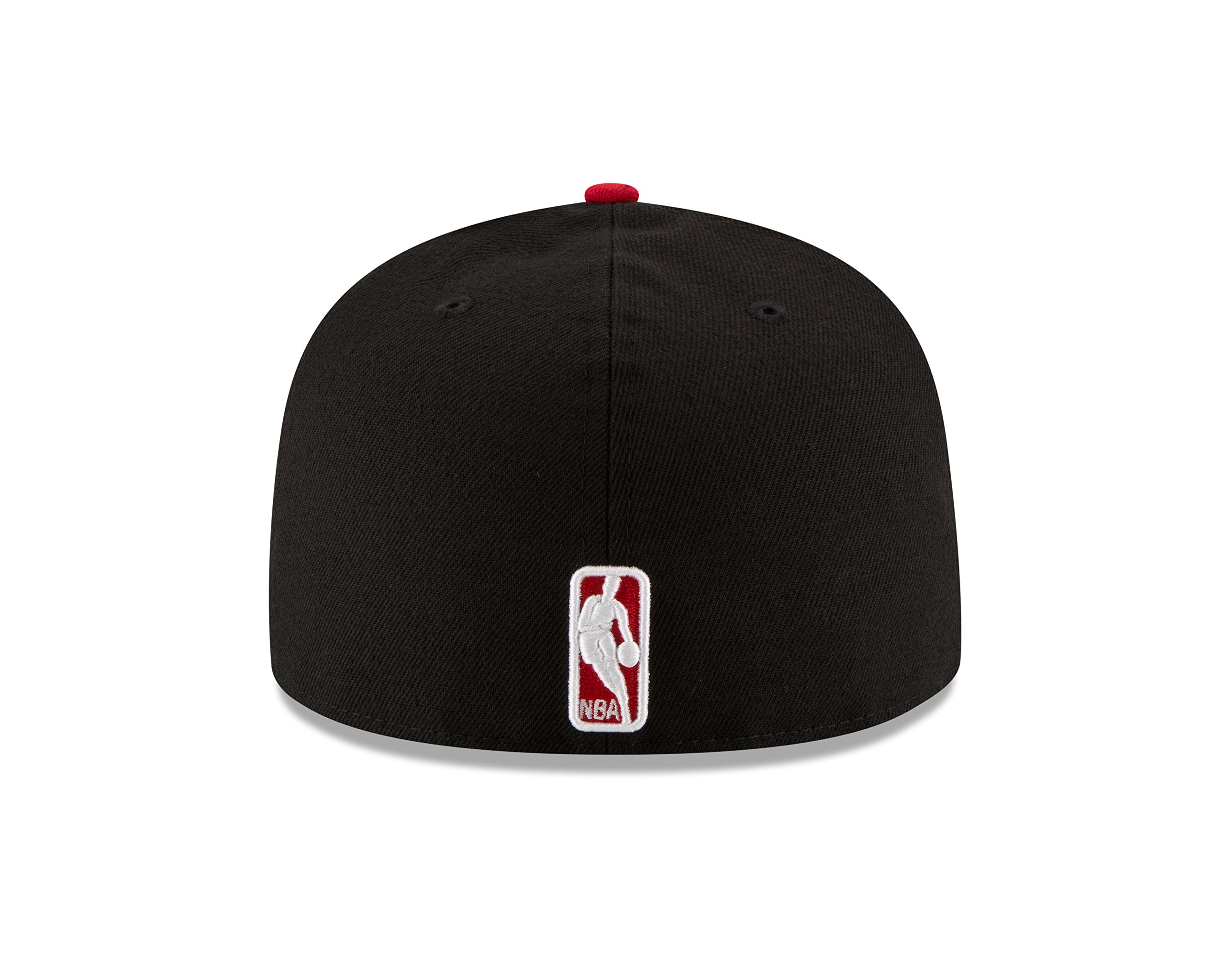 NBA Miami Heat Men's 2-Tone 59FIFTY Fitted Baseball Cap - Size 7, Black - Perfect for Basketball Games, Streetwear & Sports Fan Gift