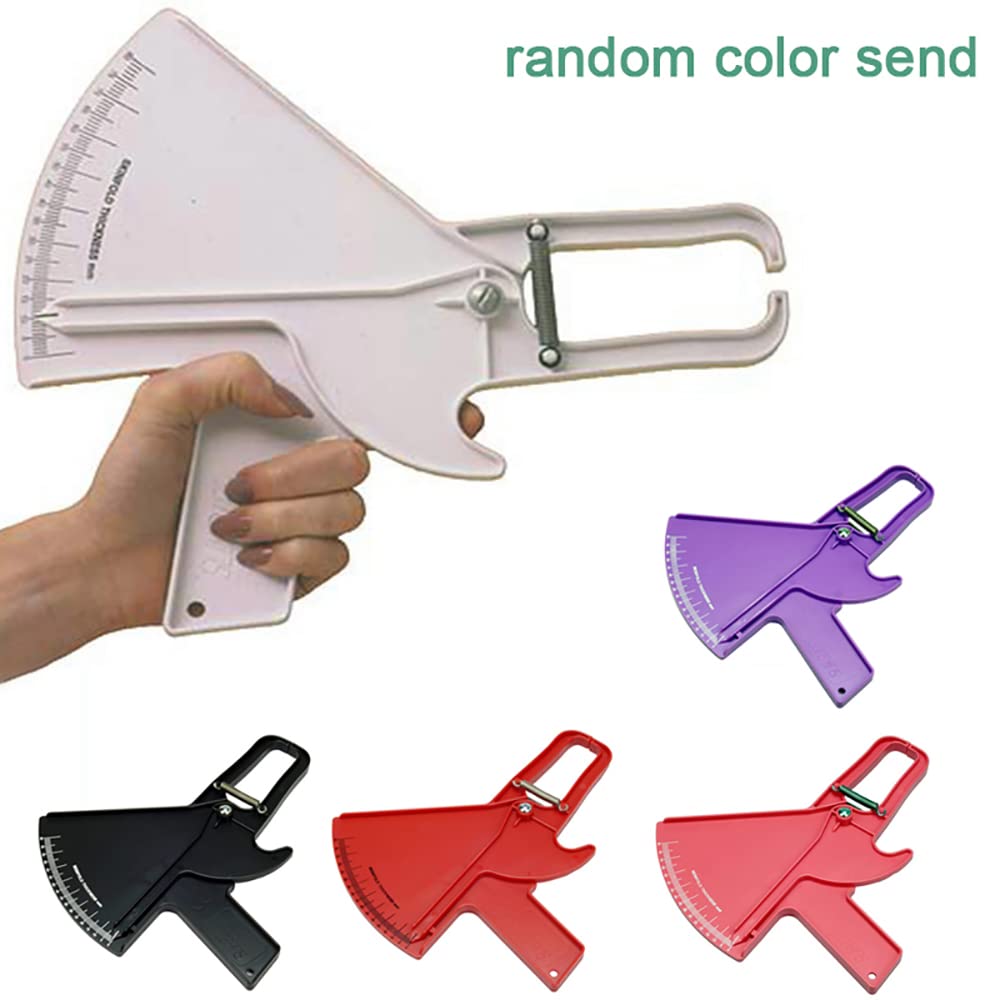 Accurate Body Fat Caliper - Handheld Skinfold Measurement Tool for Fitness & Weight Loss | Home Gym, Personal Training & Health Monitoring (Random Color)