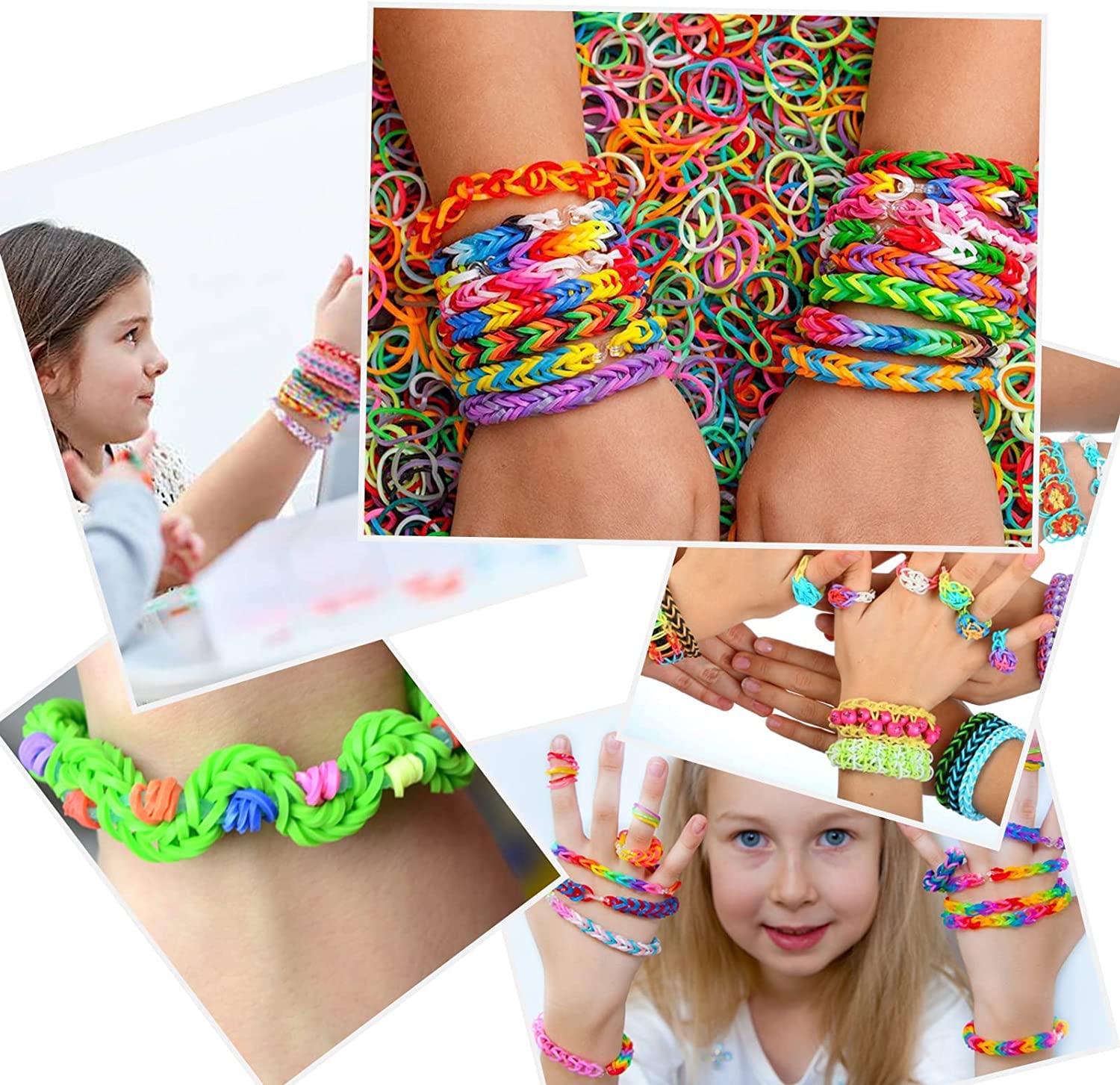 TONZACK 2800+ Loom Bands Kit - 30 Colorful Rubber Bands for DIY Bracelet Making, Includes 40 Grids, Beaded Hook Pendants - Perfect Kids Craft Gift for Boys & Girls | Great for Birthday Parties, Arts & Crafts Activities, and Creative Playtime