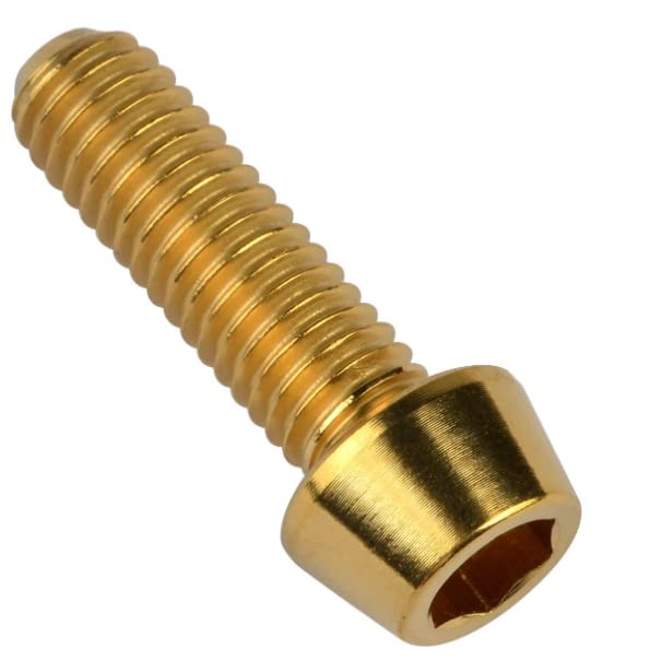 Titanium Bolts M6x1.0 Hex Head 5Pcs - Bike Stem Screws for Cycling Upgrades