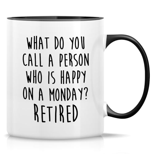 RTD007 - White Mug with Black Handle and Inner