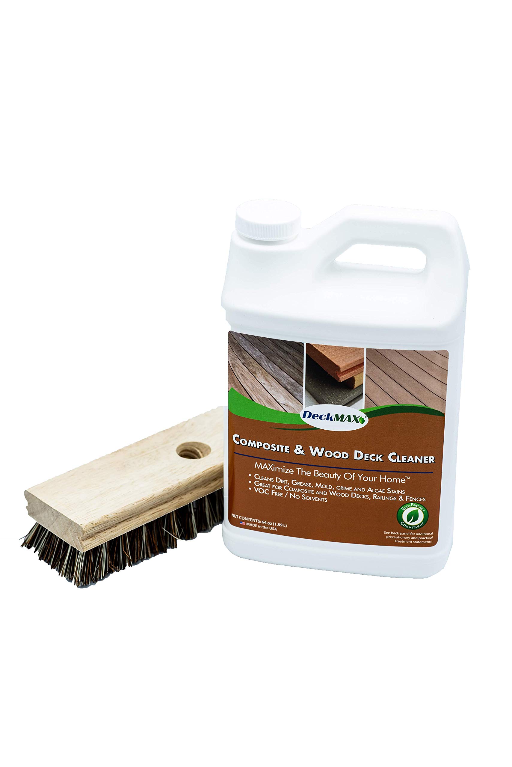 Premium Concentrated Composite & Wood Deck Cleaner Kit - Top-Rated Deck Cleaner for Wood & Composite Surfaces | Trusted by Manufacturers, Distributors & Contractors | Perfect for Outdoor Deck Restoration & Maintenance