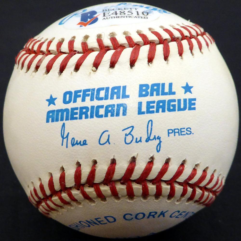 Al Smith Autographed Official AL Baseball - Cleveland Indians & Baltimore Orioles - Beckett BAS #E48510 - Perfect for Sports Memorabilia Collectors & Baseball Fans