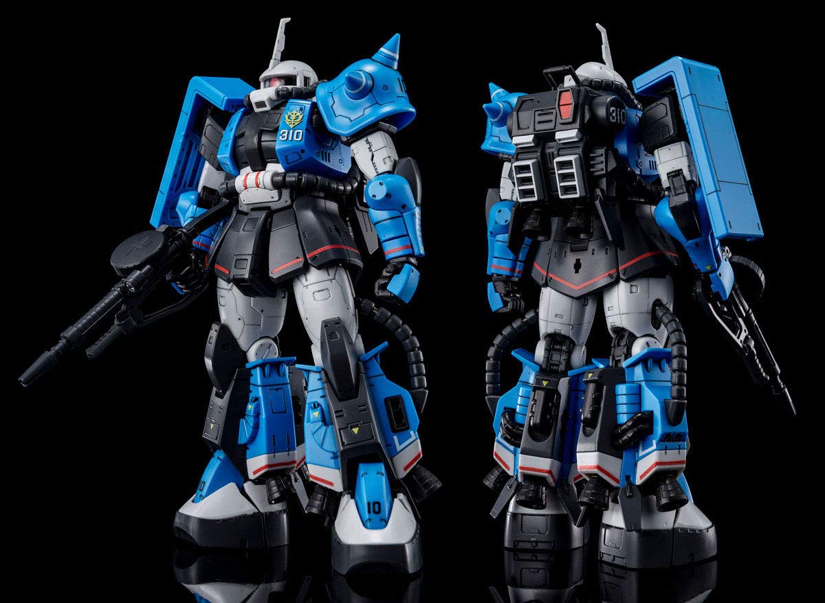 RG MS-06R-1A Uma Lightning's Zaku II High Grade 1/144 Scale Model Kit - Perfect for Gundam Collectors & Anime Fans Display
