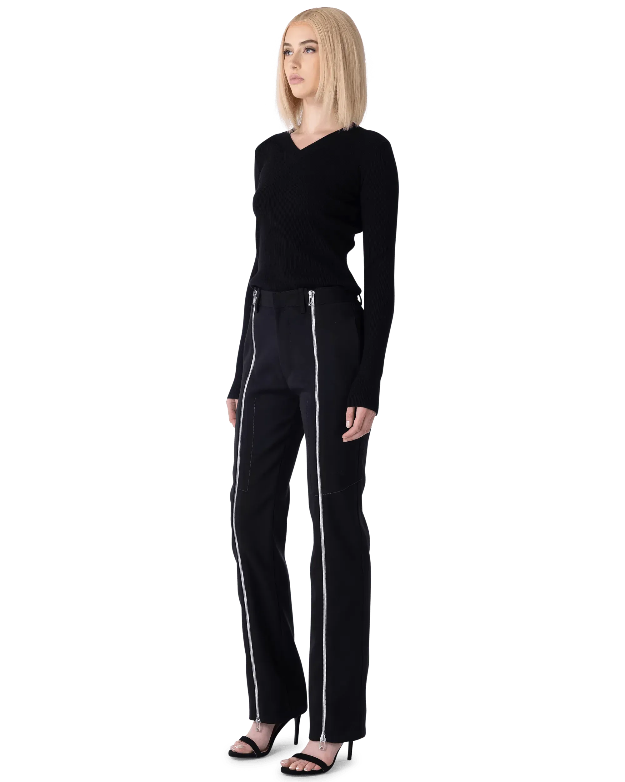 Lightweight Wool Ribbed V-Neck Sweater for Women - Soft & Cozy Knit Pullover for Fall & Winter Layering | Casual Office Wear & Weekend Outfits