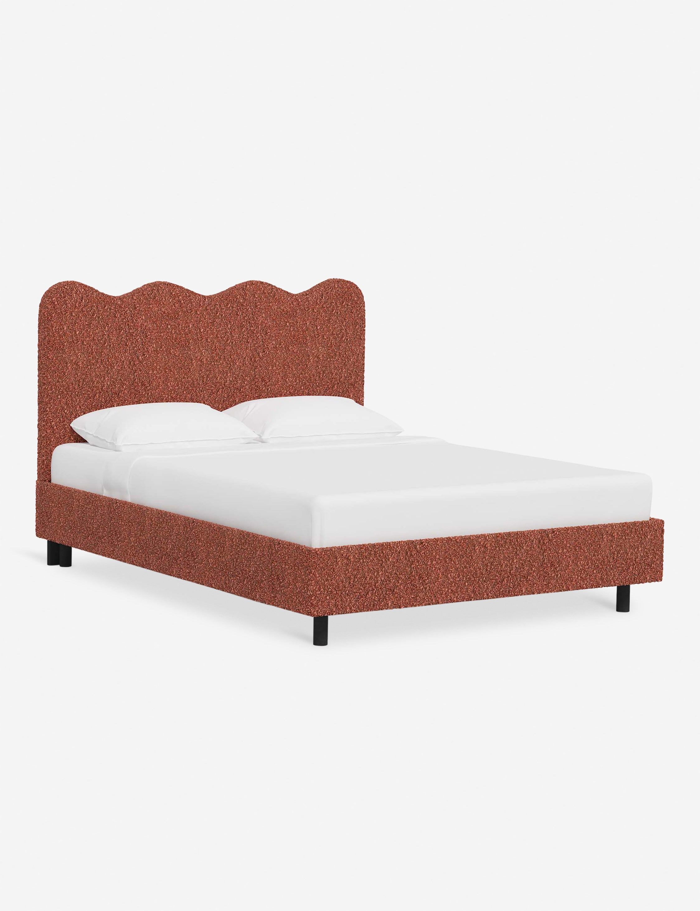 Modern Clementine Platform Bed Frame - Queen Size, Wooden Slat Support, Sturdy & Minimalist Design - Perfect for Bedrooms, Guest Rooms & Small Spaces