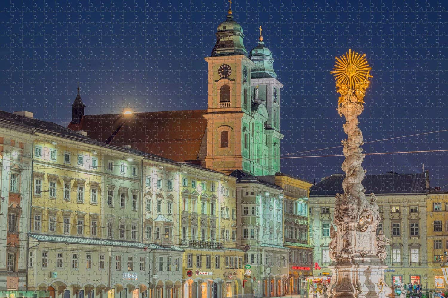 1000 Piece Jigsaw Puzzle for Adults - Austria Hauptplatz Linz Scenic Travel Souvenir | Perfect for Home Decor, Relaxation & Gift Giving