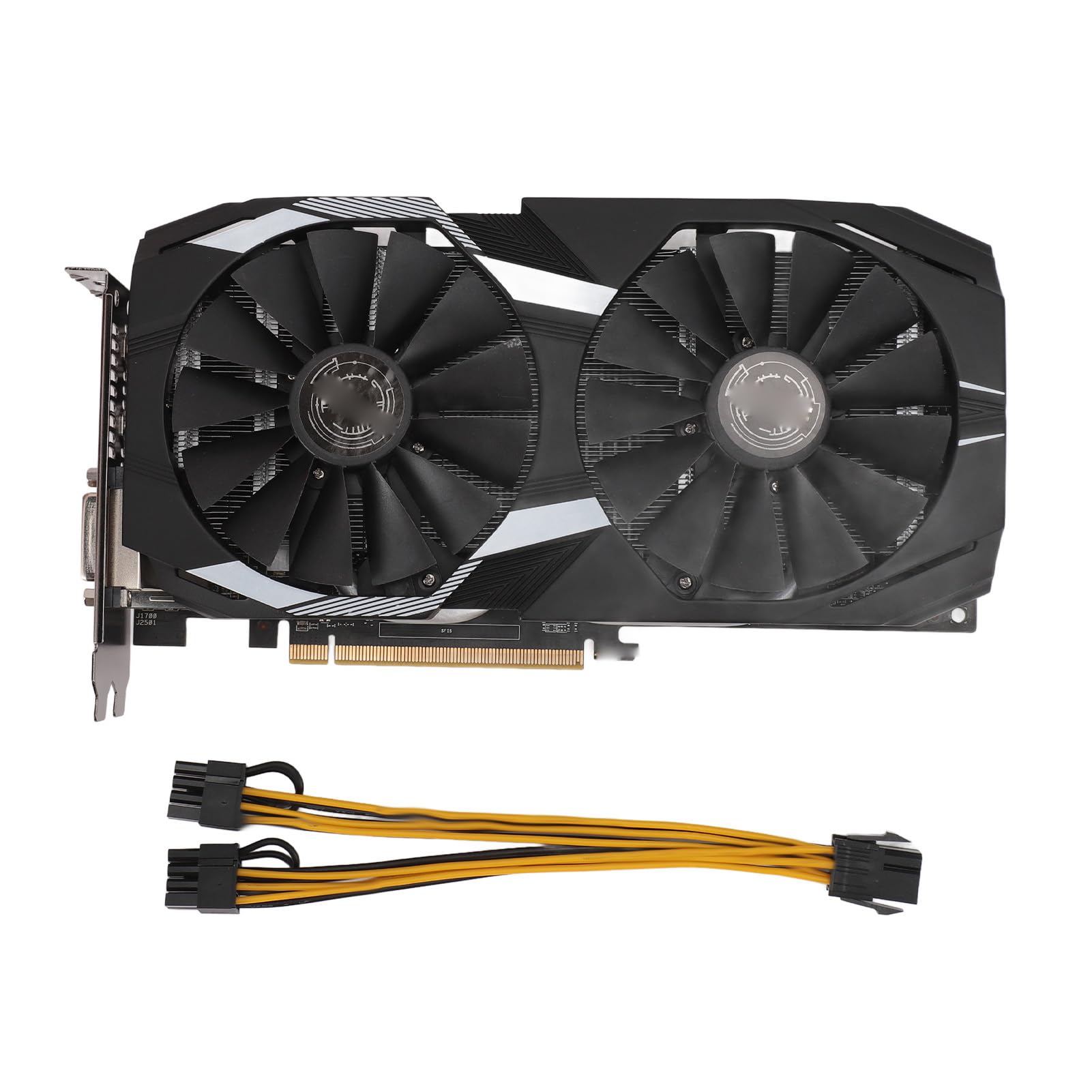 8GB GDDR5 Gaming Graphics Card with Dual Cooling Fans - 256-bit, 2x HDMI, 2x DisplayPort, DVI-D, PCIe 3.0 x16 for High-Performance Gaming PCs - Perfect for 4K Gaming, VR, and Video Editing