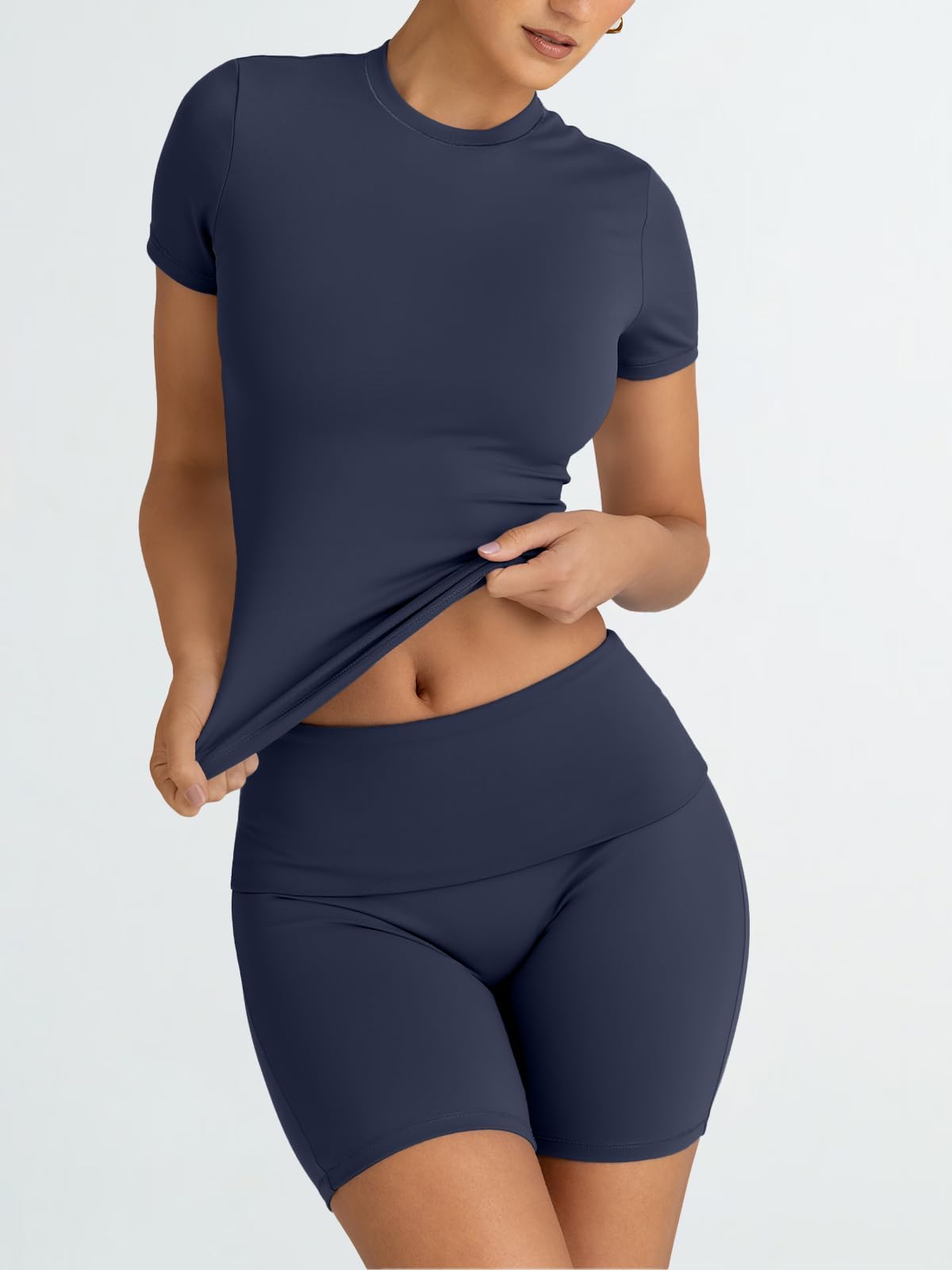 Trendy Queen Women's 2-Piece Workout Sets - Matching Shorts & Top Lounge Sets for Summer, Gym, Yoga & Casual Outfits | Perfect for Workouts, Running, Travel & Lounge Wear