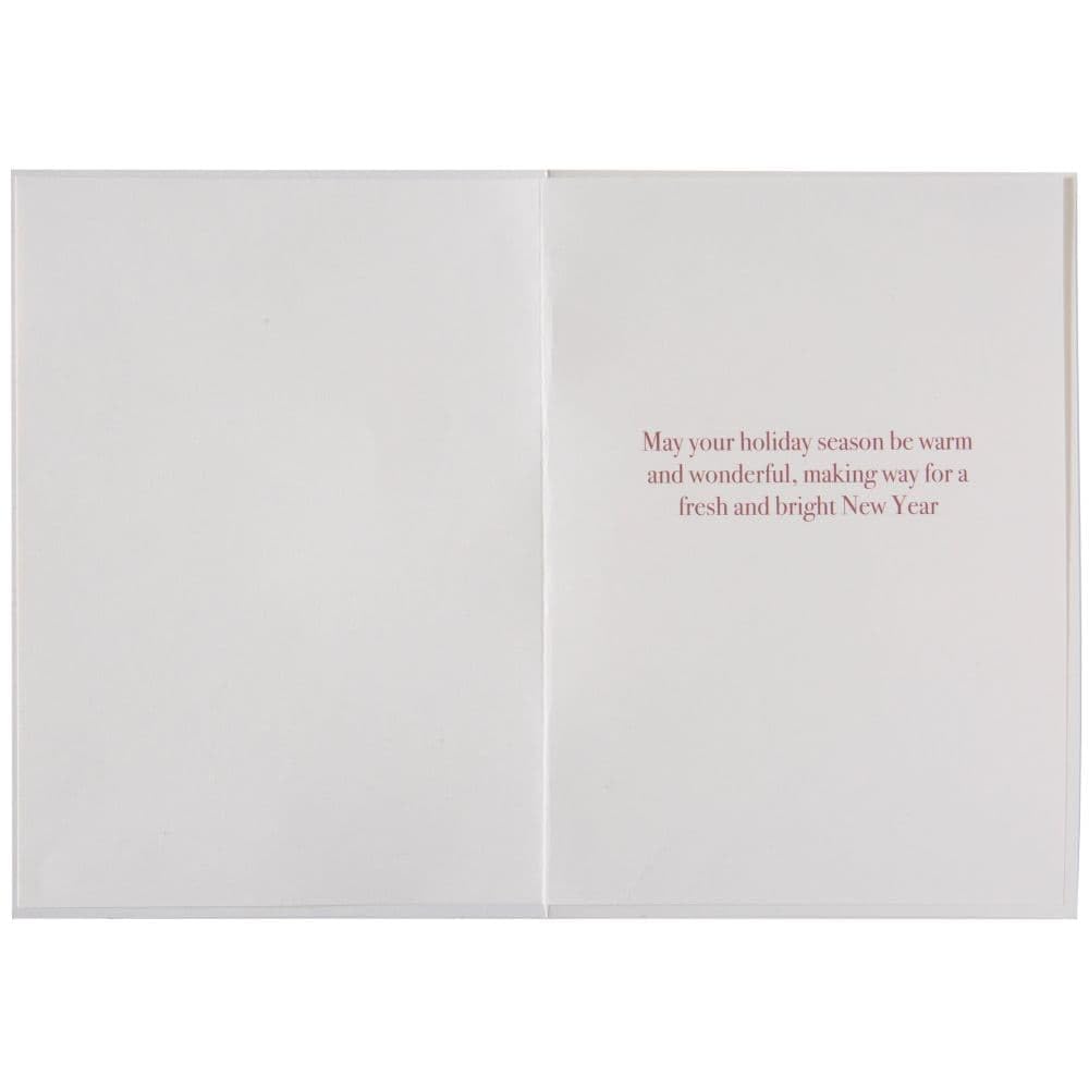 Robin and Flowers Christmas Card - Elegant Holiday Greeting Cards for Family & Friends - Perfect for Christmas Wishes, Holiday Parties & Festive Decorations