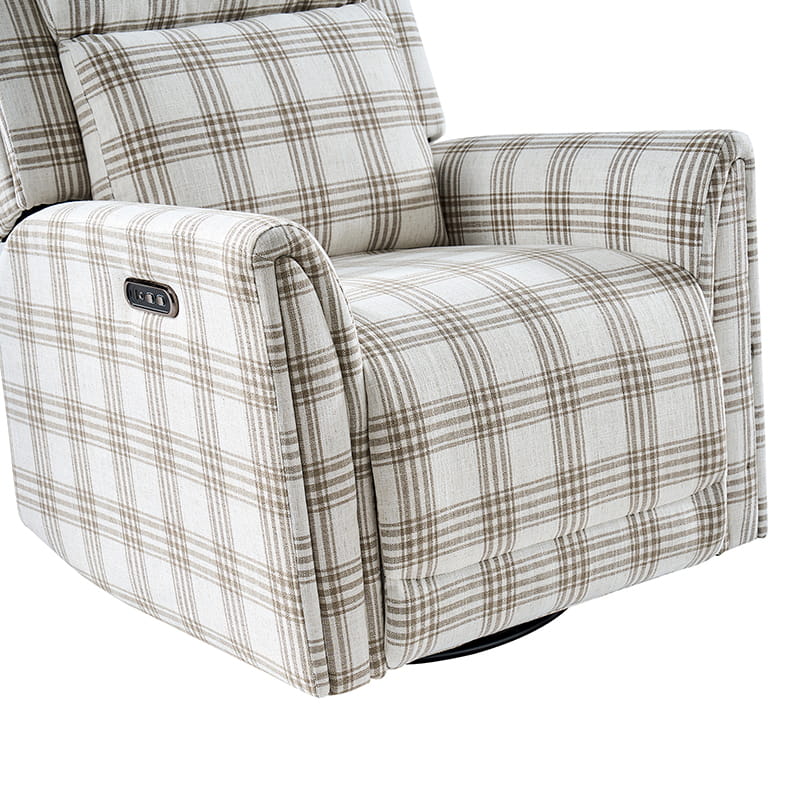 Alois Swivel Rocker Recliner Chair with Adjustable Headrest - Comfortable Living Room Furniture for Relaxing, Reading & Watching TV