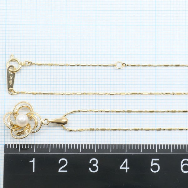 18K Yellow Gold Pearl Necklace for Women - Elegant Pearl Jewelry Gift for Brides, Anniversaries & Special Occasions
